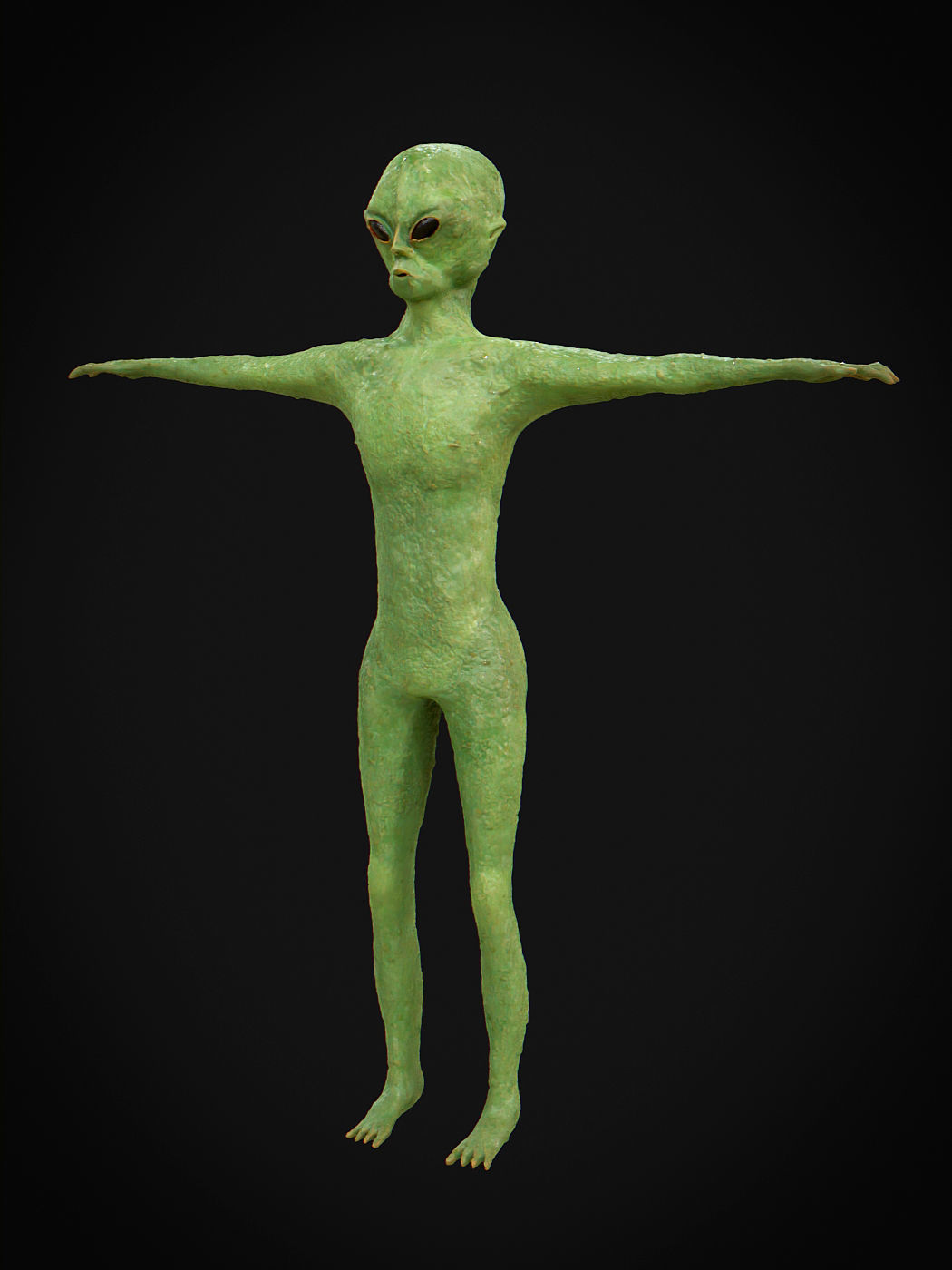 Alien Rigged and Animated Low-poly 3D model_10