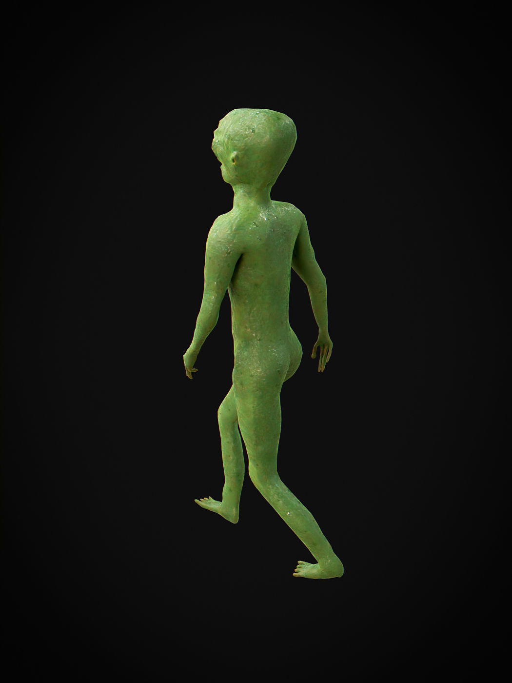 Alien Rigged and Animated Low-poly 3D model_2