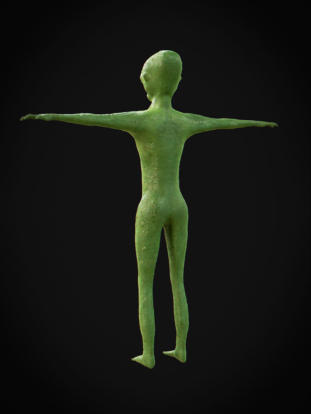 Alien Rigged and Animated Low-poly 3D model_8