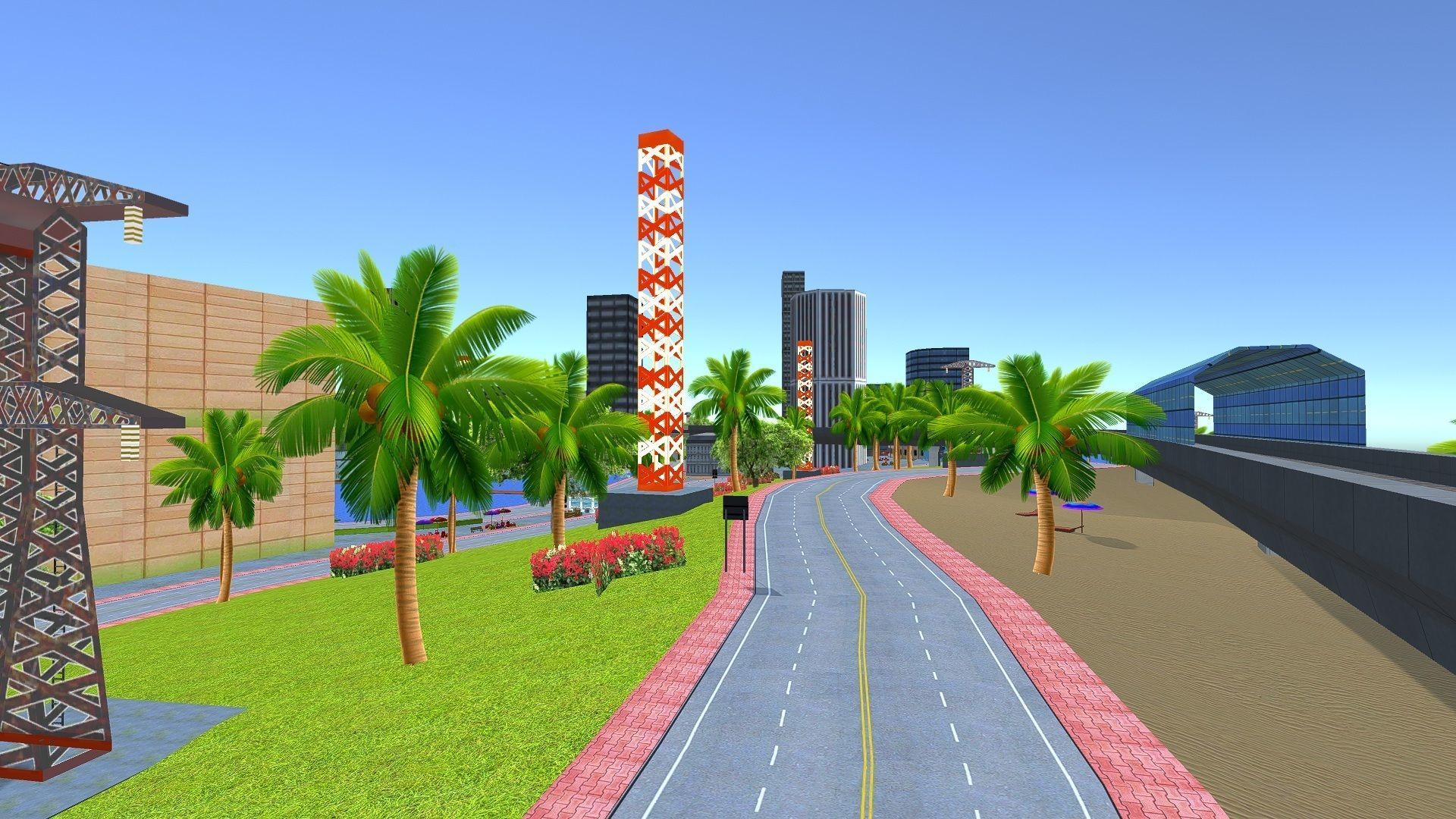 Mobile Game city 2025 Low-poly 3D model_22