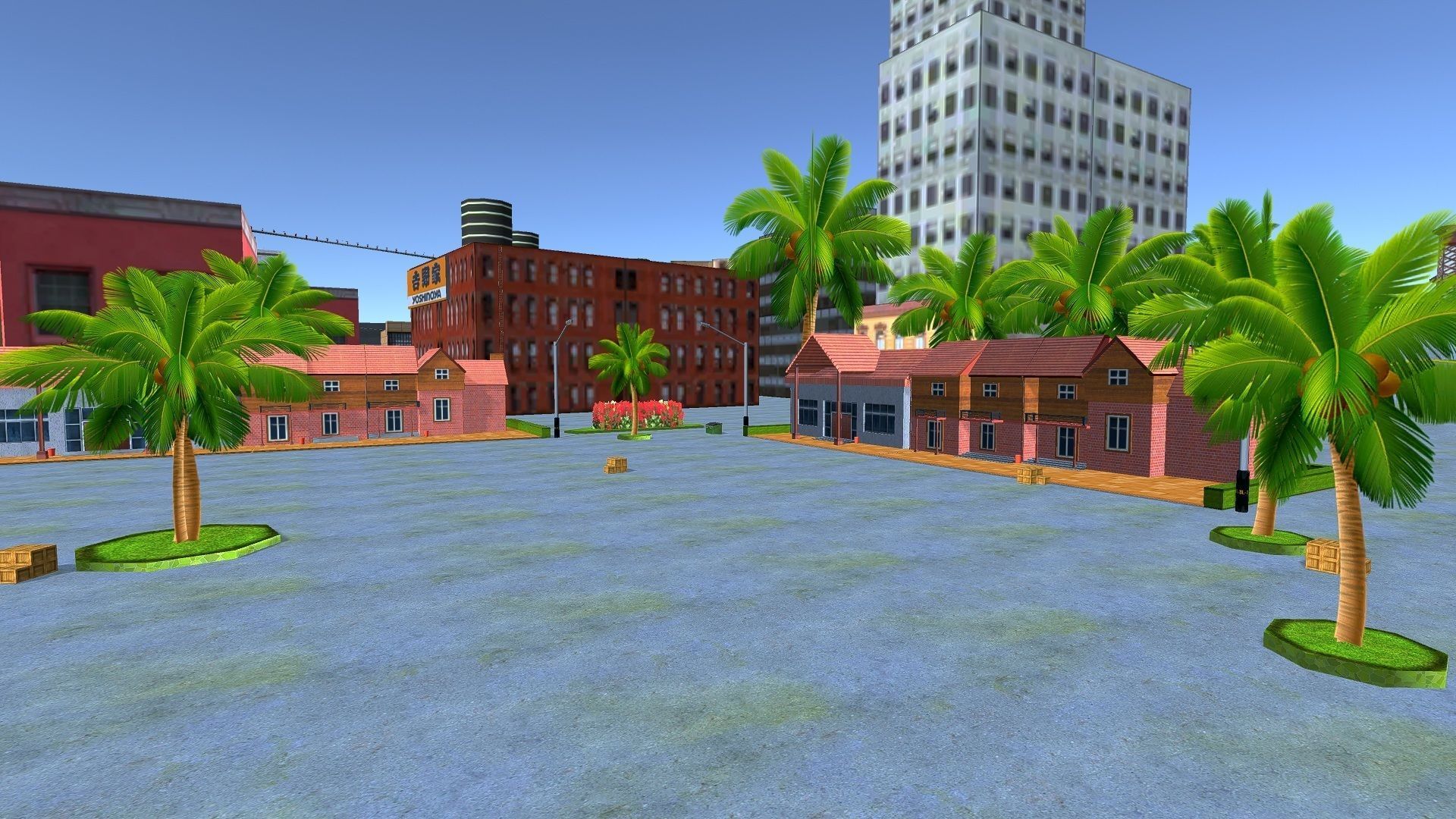 Mobile Game city 2025 Low-poly 3D model_25