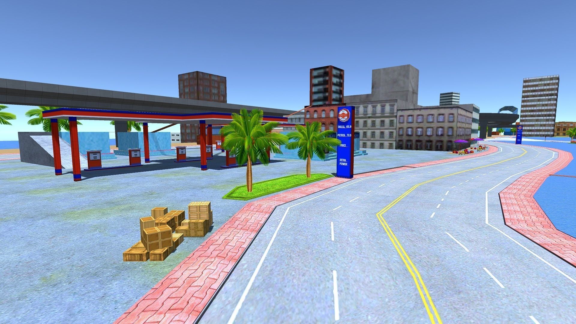 Mobile Game city 2025 Low-poly 3D model_11