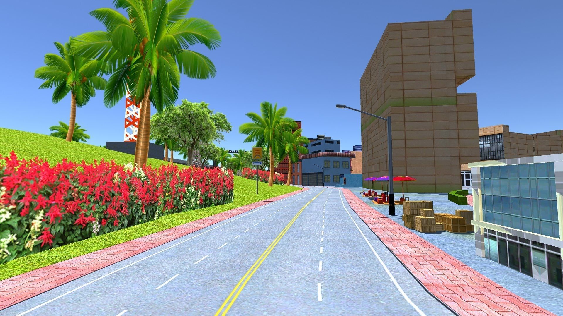 Mobile Game city 2025 Low-poly 3D model_8