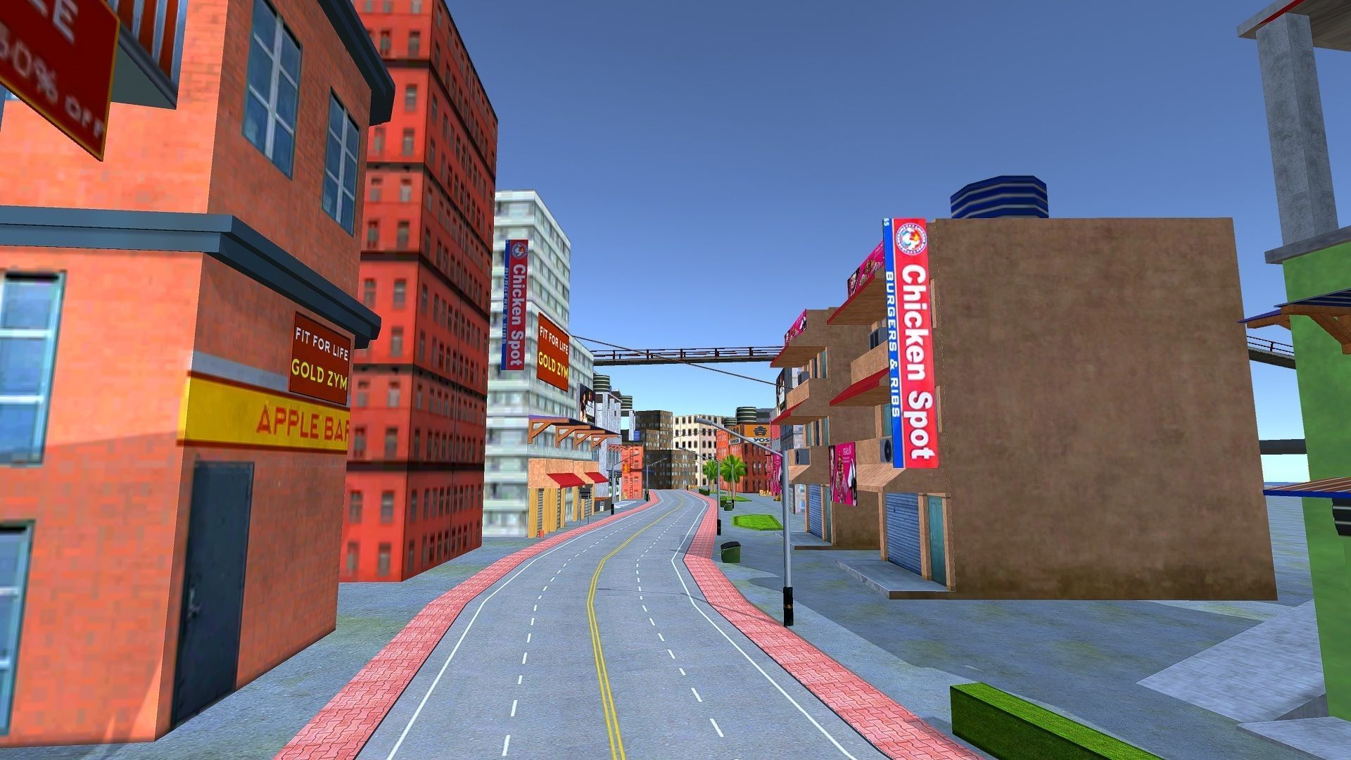 Mobile Game city 2025 Low-poly 3D model_23