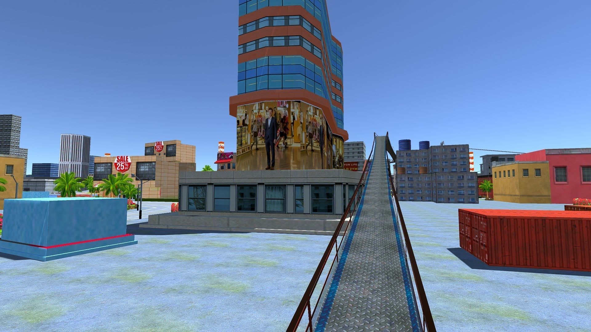 Mobile Game city 2025 Low-poly 3D model_5