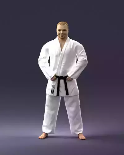 000089 Judo Fighter 1105 3D model