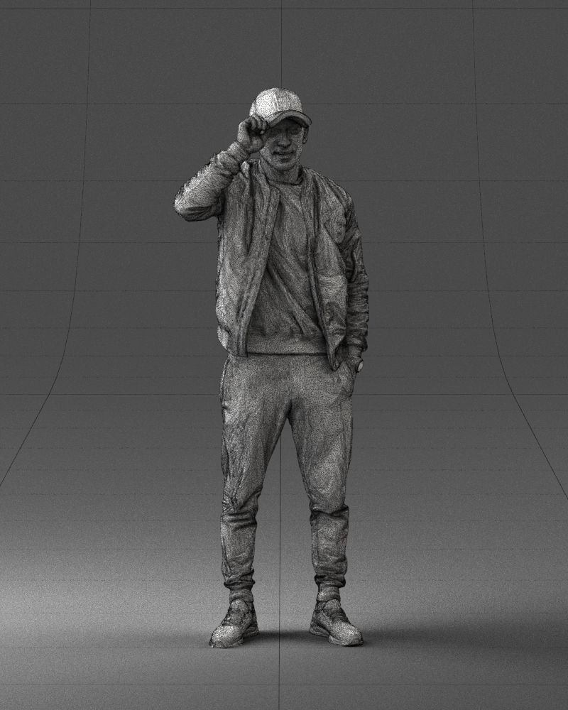 000061 Hiphop Man 0420 3dp 3D print model_5