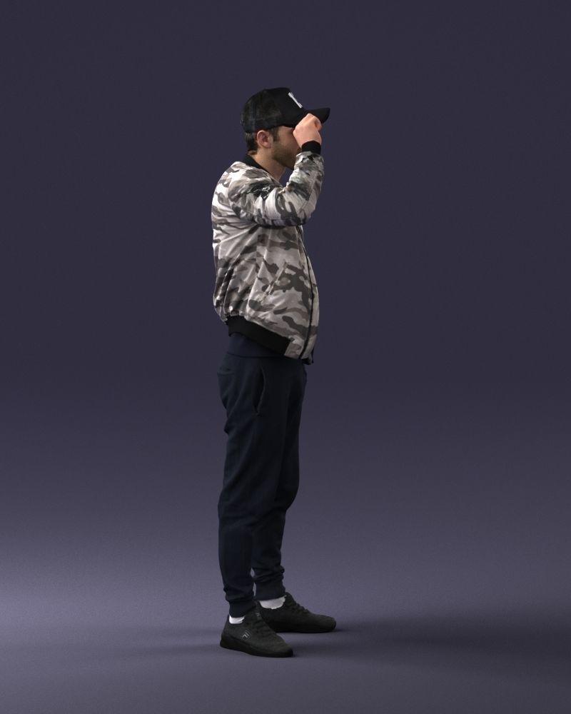 000061 Hiphop Man 0420 3dp 3D print model_6