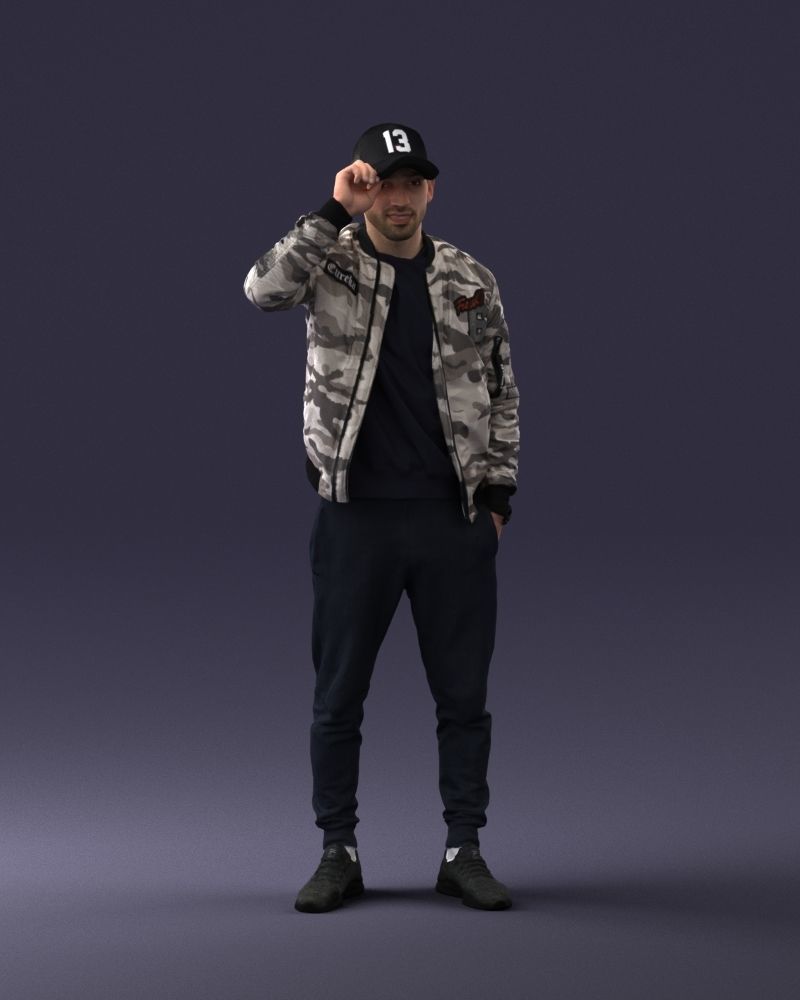 000061 Hiphop Man 0420 3dp 3D print model_3