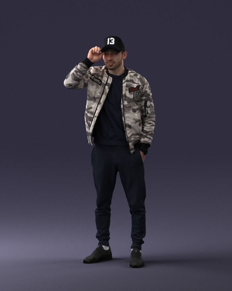 000061 Hiphop Man 0420 3dp 3D print model_18