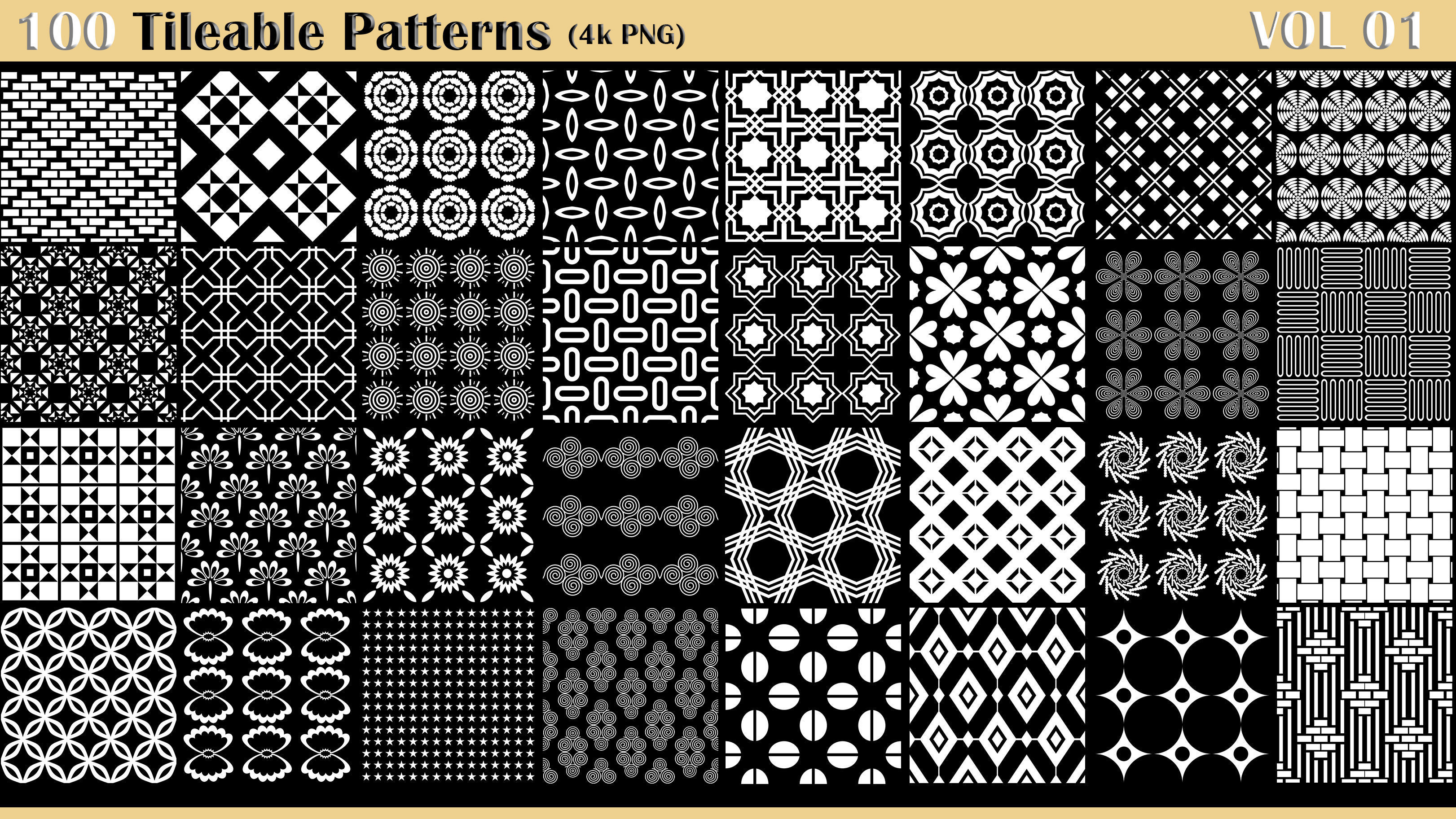 100 Tileable Patterns - Vol 01 Texture_1