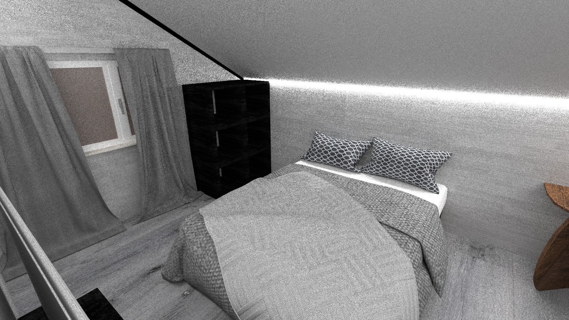 3d Room interior Low-poly 3D model_6