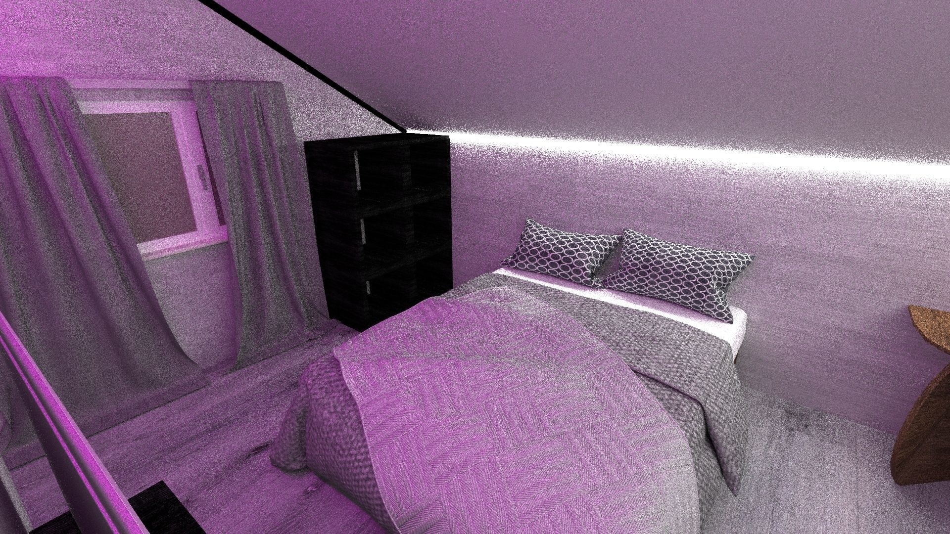 3d Room interior Low-poly 3D model_5