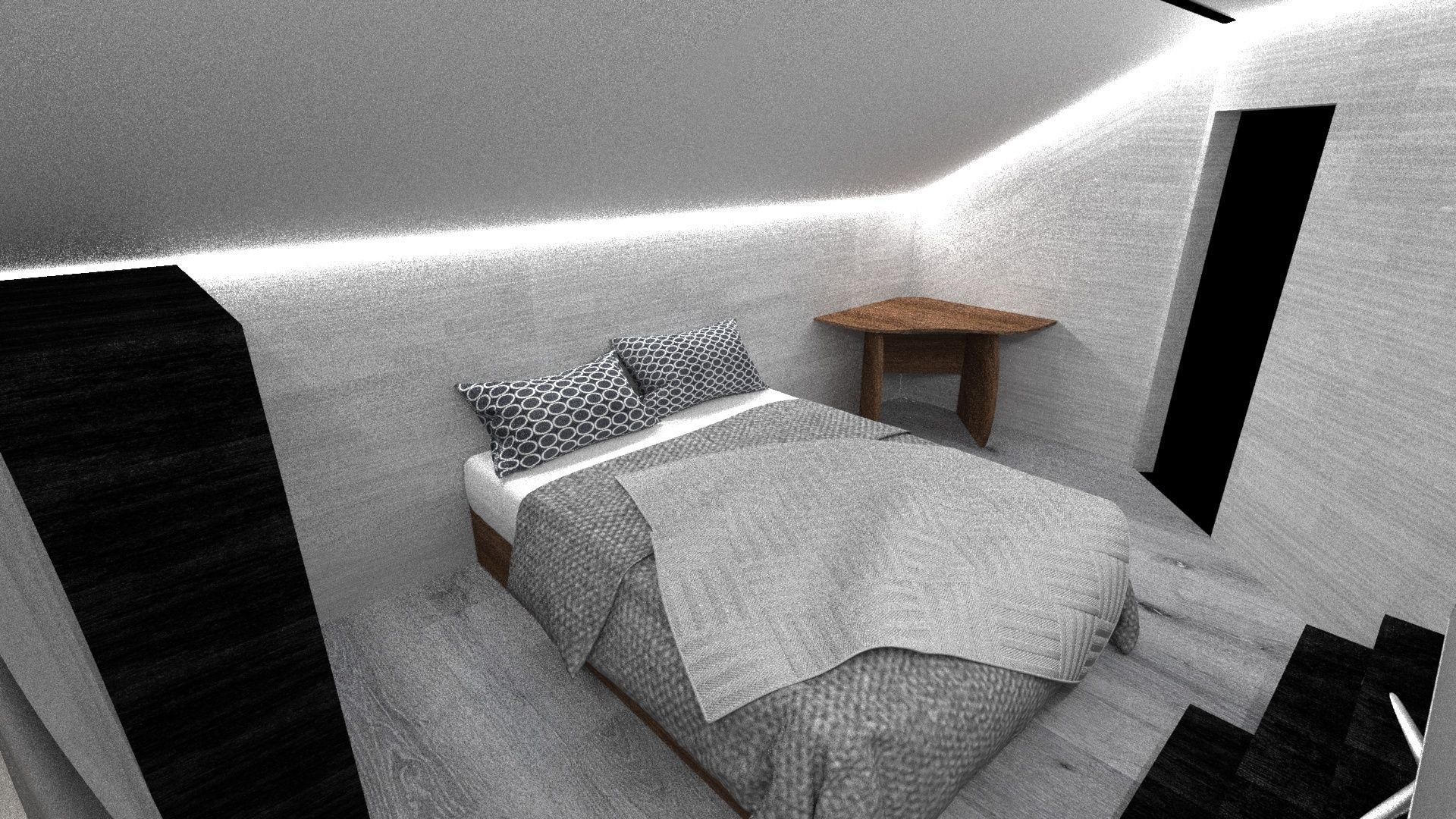 3d Room interior Low-poly 3D model_3