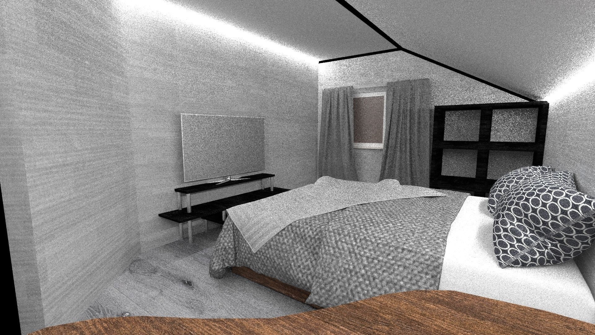 3d Room interior Low-poly 3D model_7