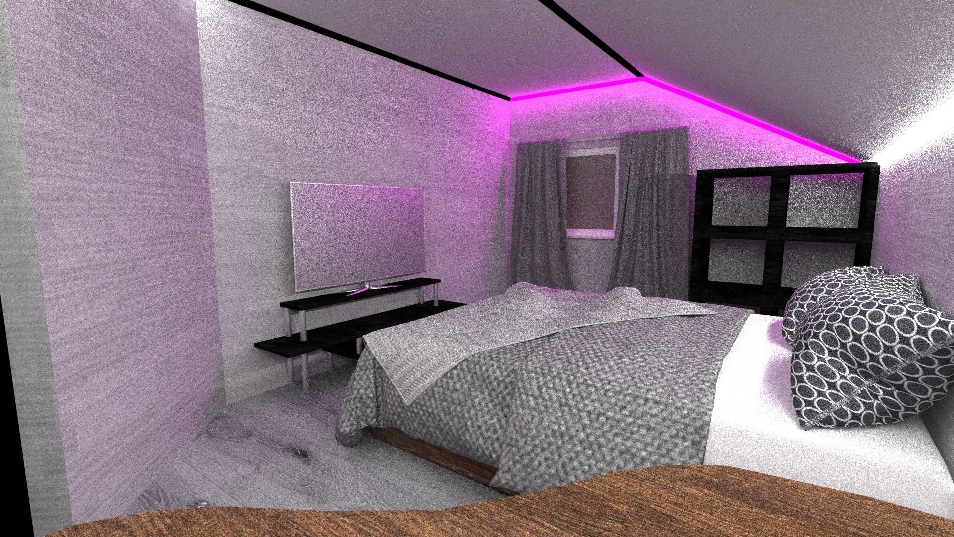 3d Room interior Low-poly 3D model_8