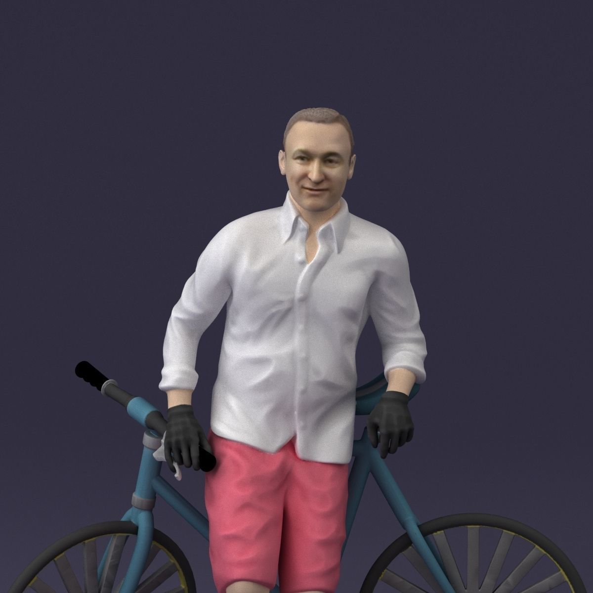 man with bicycle 1097 3D model_37