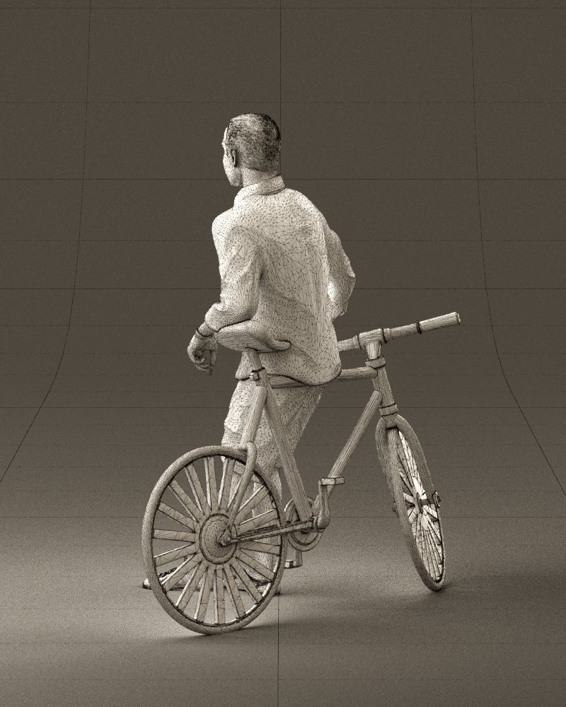 man with bicycle 1097 3D model_31