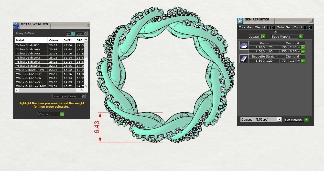 Cuban Ring 3D print model_18