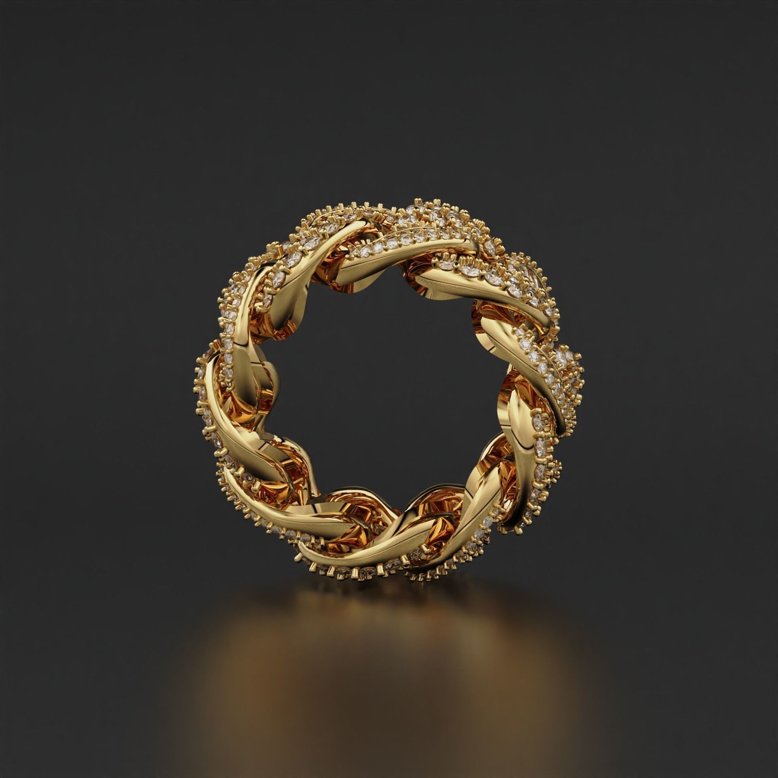 Cuban Ring 3D print model_5