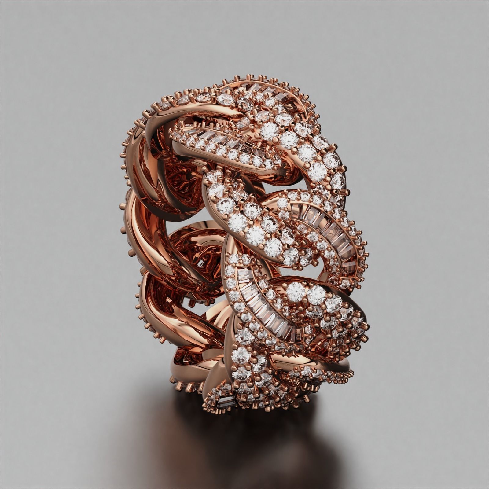 Cuban Ring 3D print model_2