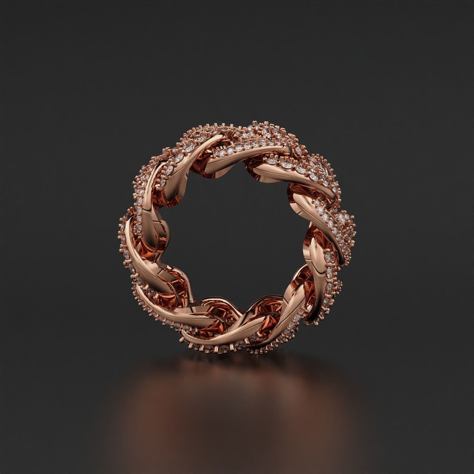 Cuban Ring 3D print model_4