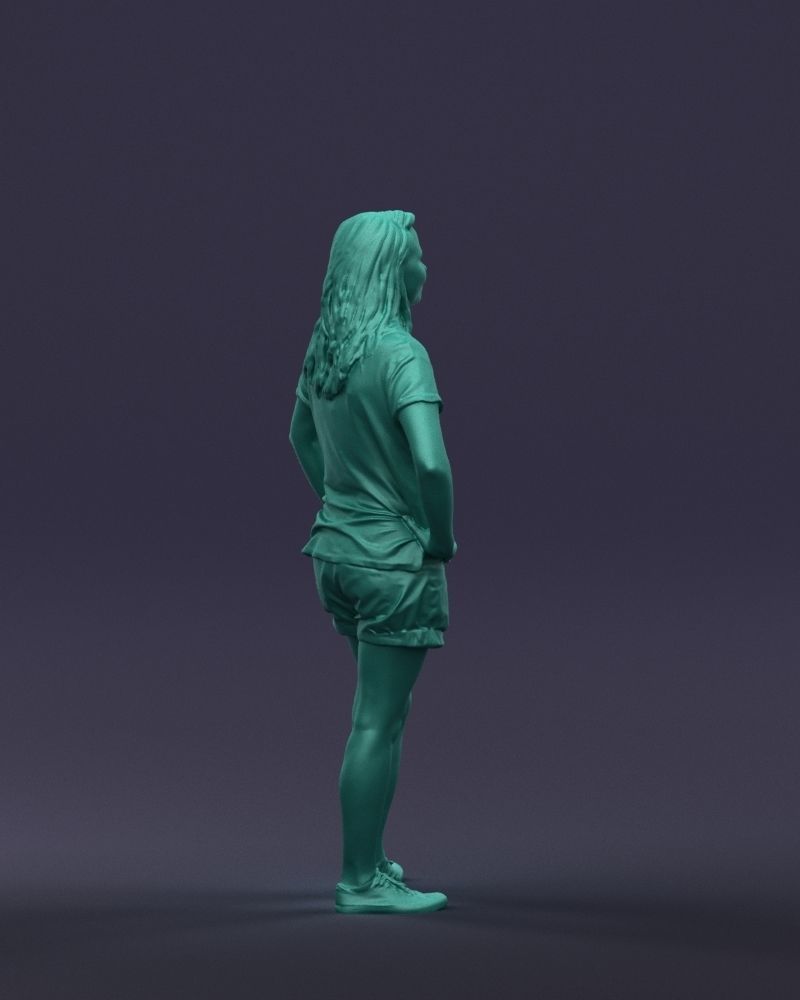 Shorts woman 0416 3D model_13