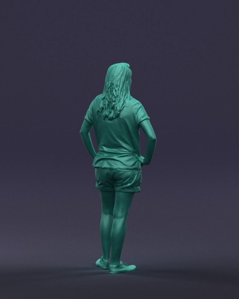 Shorts woman 0416 3D model_16