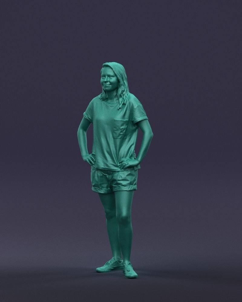 Shorts woman 0416 3D model_34