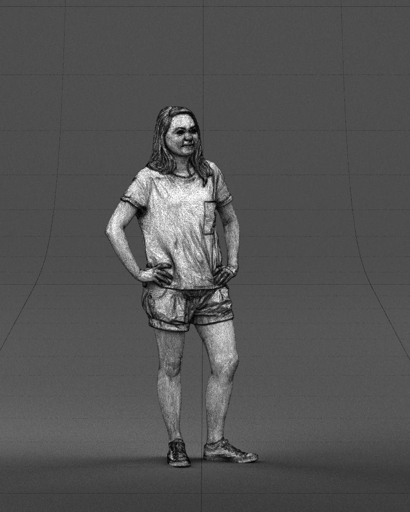 Shorts woman 0416 3D model_5