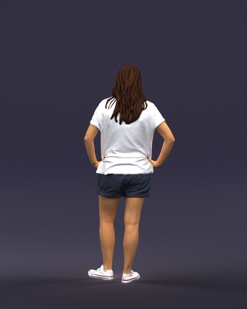 Shorts woman 0416 3D model_18