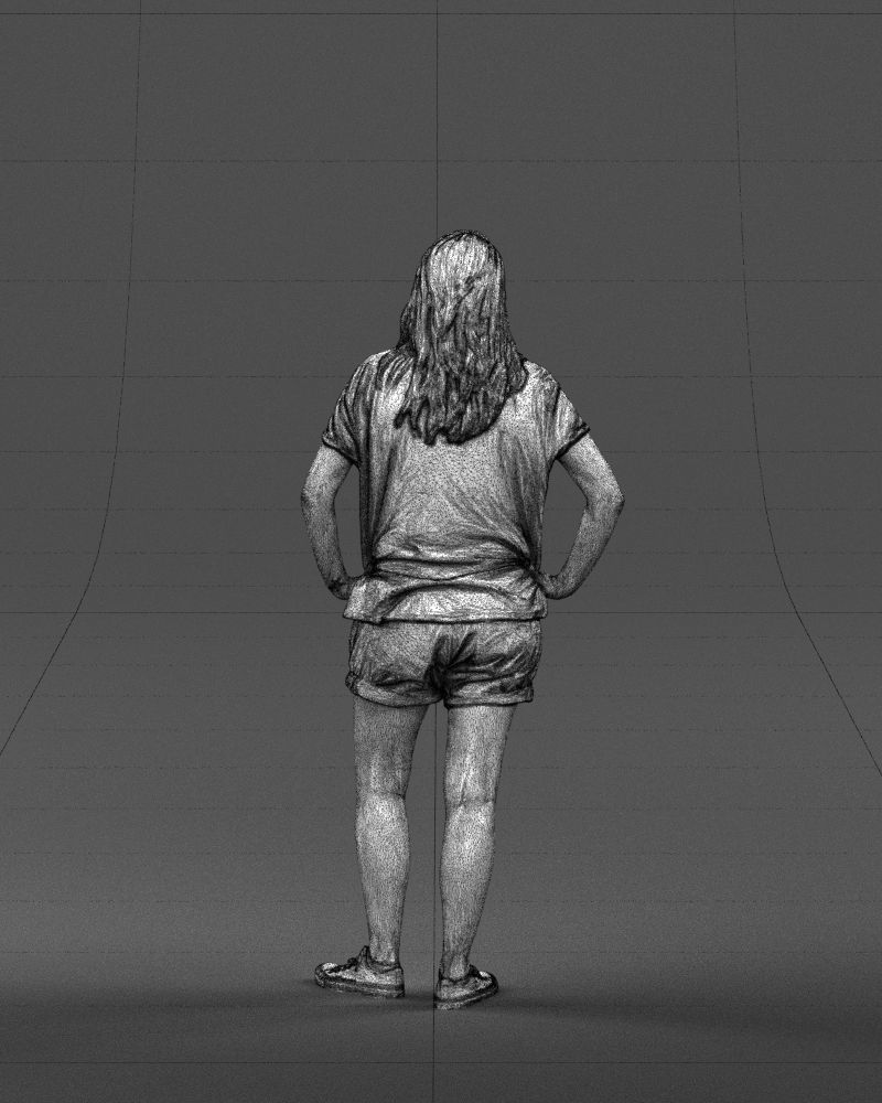 Shorts woman 0416 3D model_20