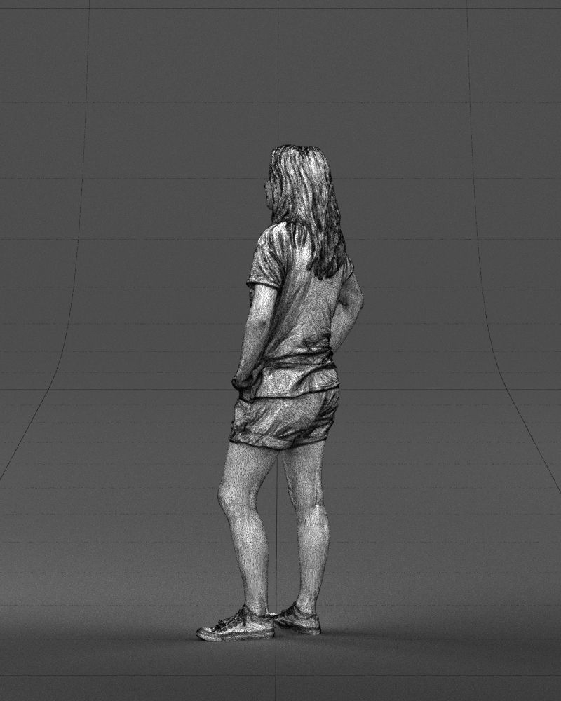 Shorts woman 0416 3D model_26