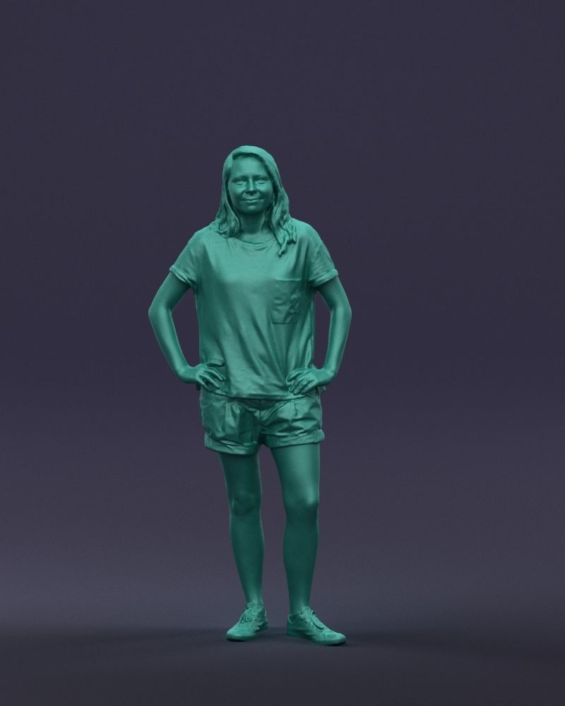 Shorts woman 0416 3D model_37