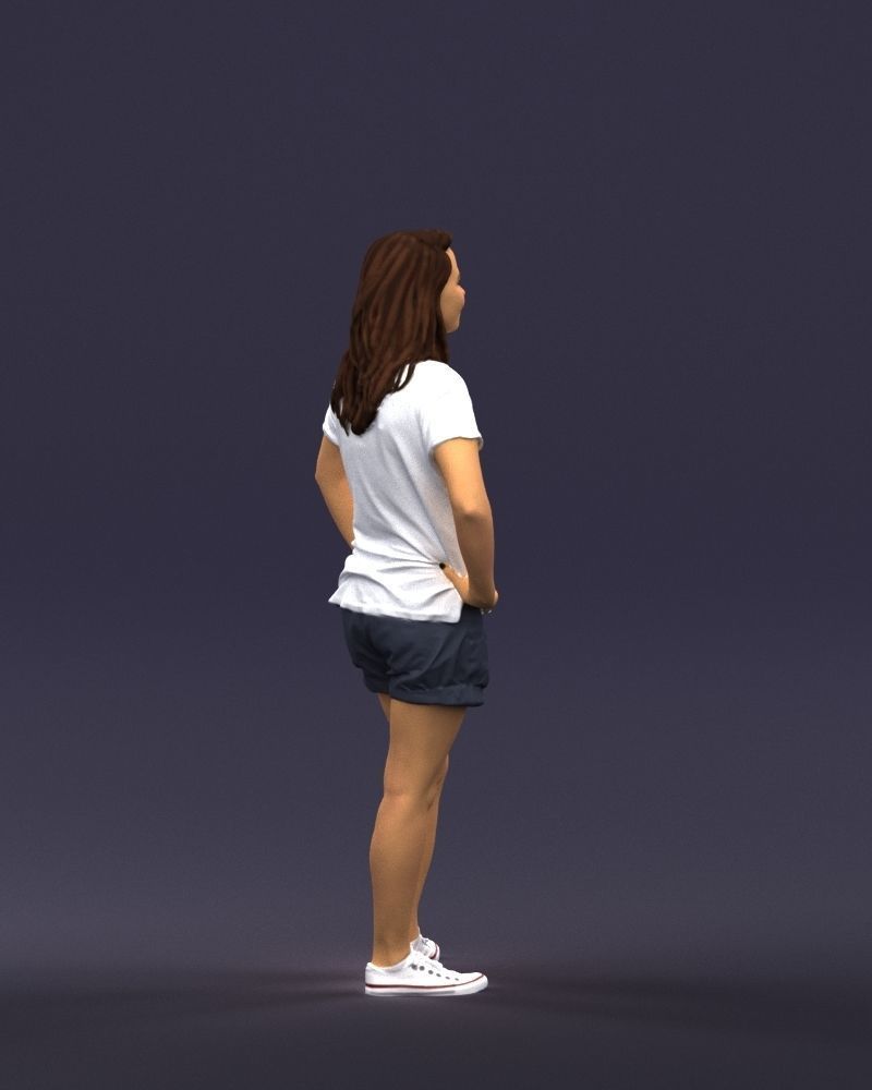 Shorts woman 0416 3D model_12