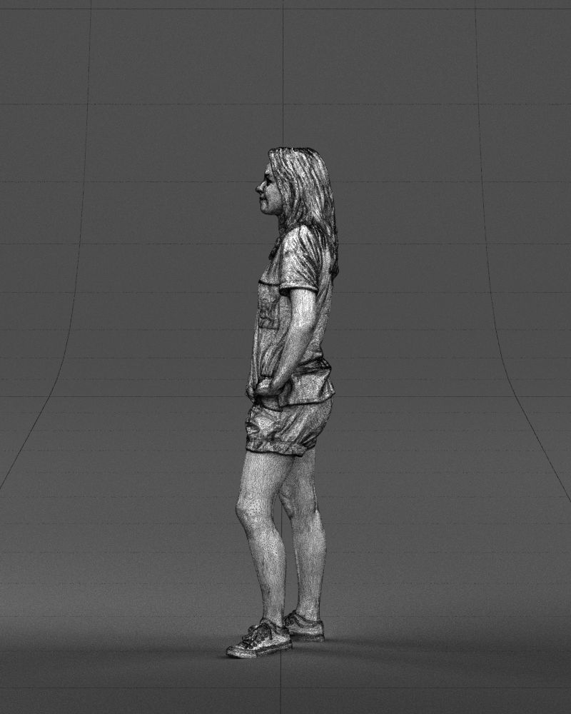 Shorts woman 0416 3D model_29