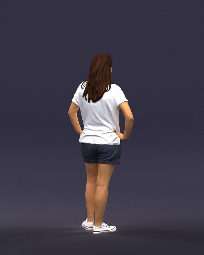 Shorts woman 0416 3D model_15