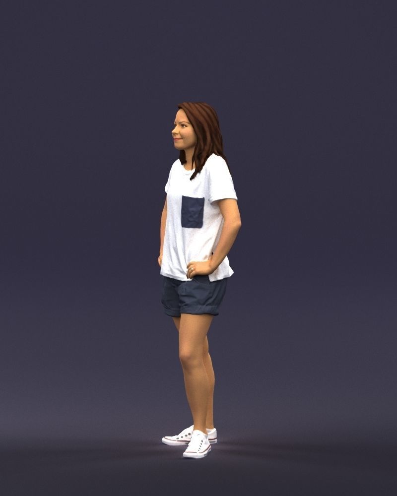 Shorts woman 0416 3D model_30