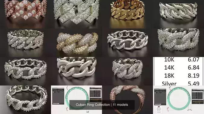 Cuban Ring Collection 