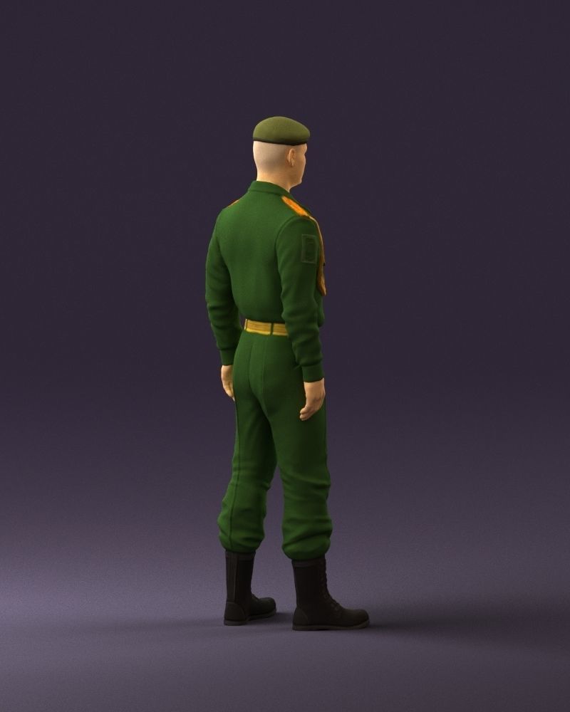 Man in russian military uniform 0896 3D Print Ready 3D print model_17