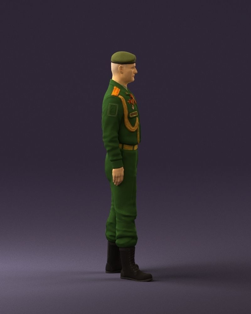 Man in russian military uniform 0896 3D Print Ready 3D print model_16