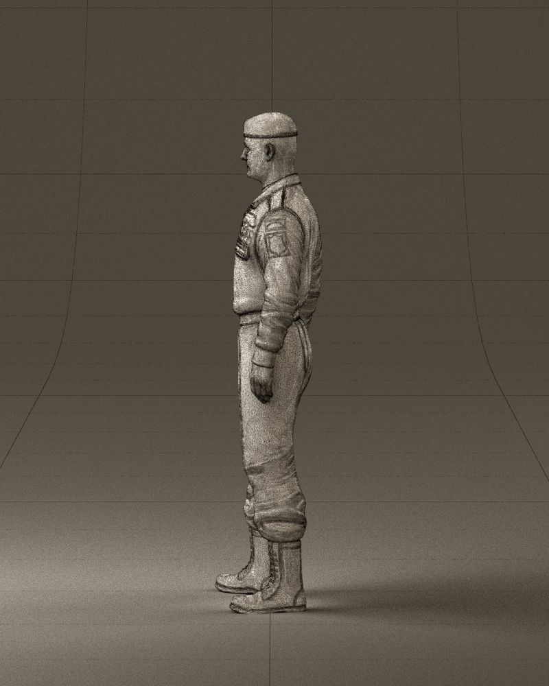 Man in russian military uniform 0896 3D Print Ready 3D print model_32