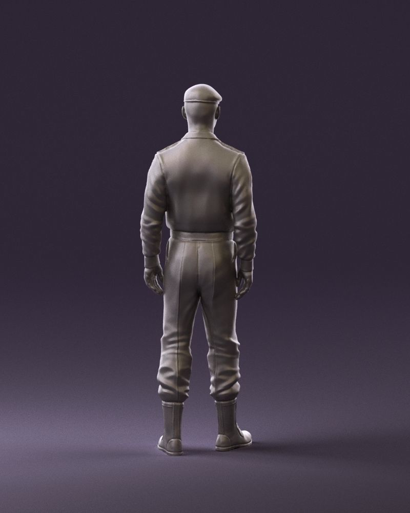 Man in russian military uniform 0896 3D Print Ready 3D print model_6