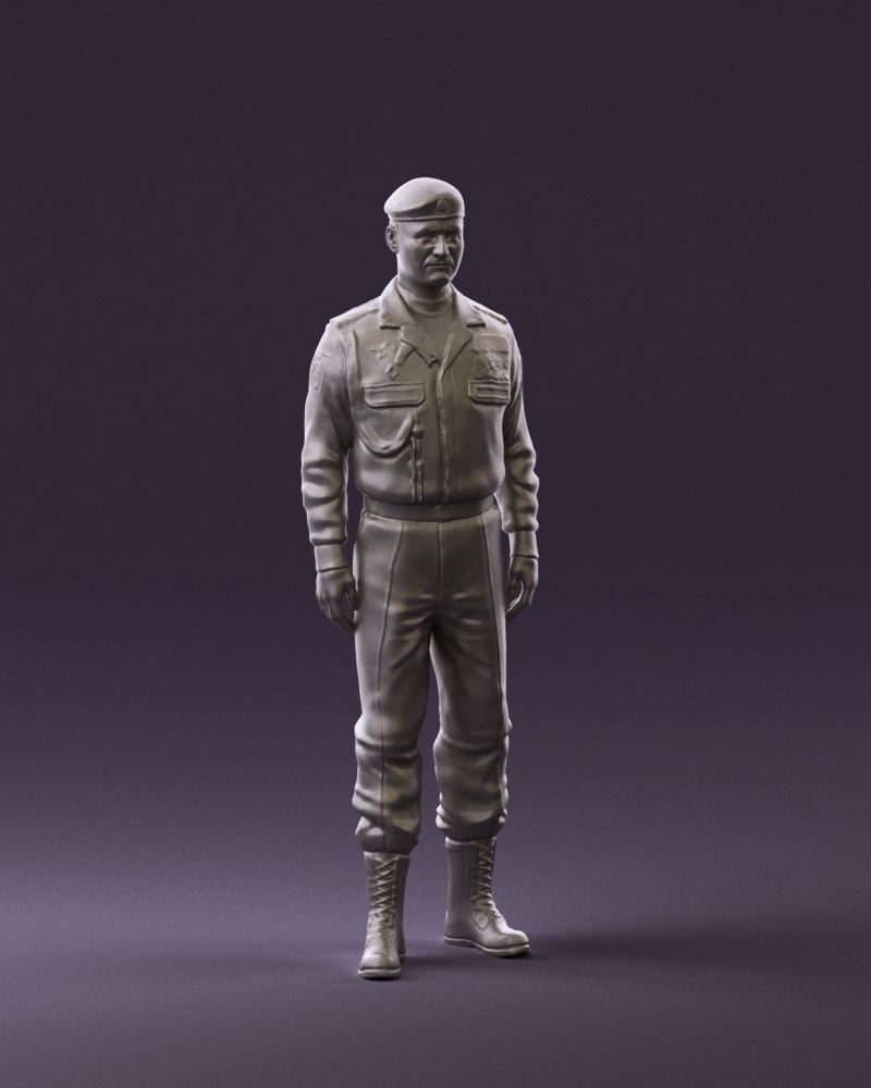 Man in russian military uniform 0896 3D Print Ready 3D print model_2