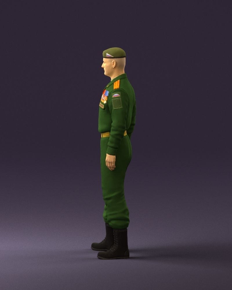 Man in russian military uniform 0896 3D Print Ready 3D print model_20