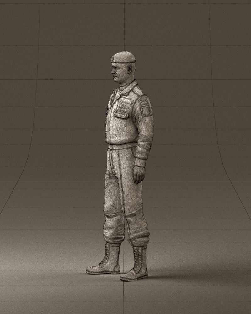 Man in russian military uniform 0896 3D Print Ready 3D print model_33