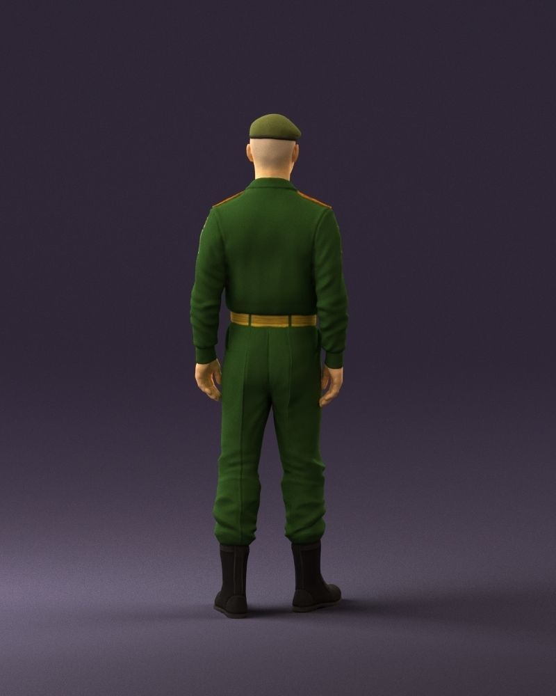 Man in russian military uniform 0896 3D Print Ready 3D print model_18