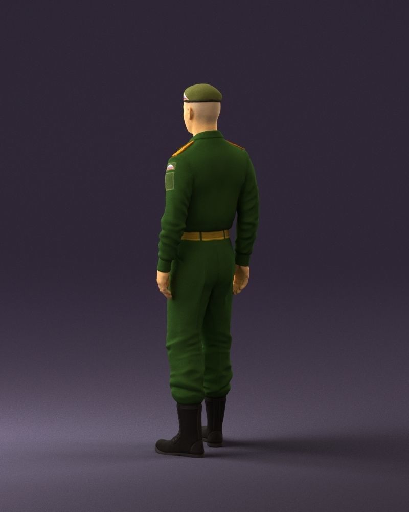 Man in russian military uniform 0896 3D Print Ready 3D print model_19