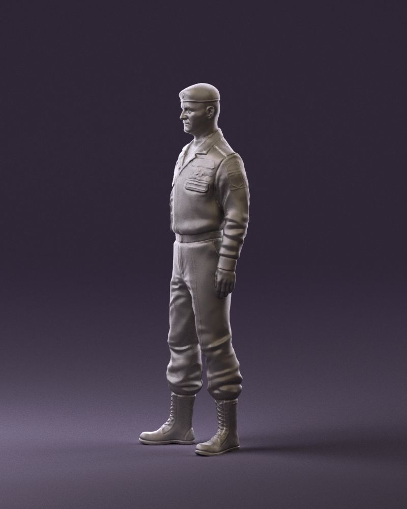 Man in russian military uniform 0896 3D Print Ready 3D print model_9