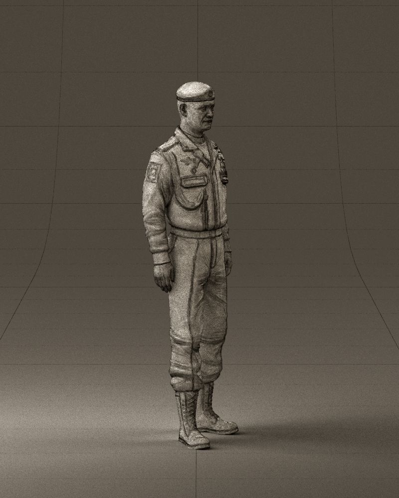 Man in russian military uniform 0896 3D Print Ready 3D print model_27